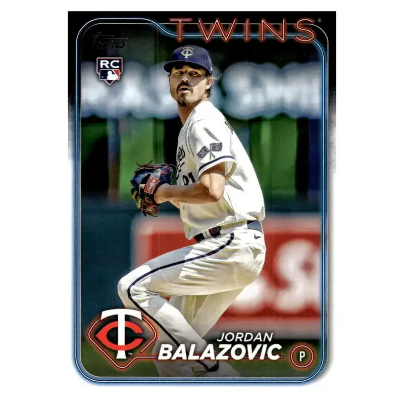 2024 Topps #263 Jordan Balazovic NM-MT RC Rookie Minnesota Twins Baseball Card - Baseball Card Single