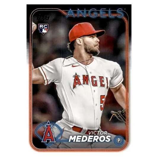 2024 Topps #270 Victor Mederos NM-MT RC Rookie Los Angeles Angels Baseball Card - Baseball Card Single