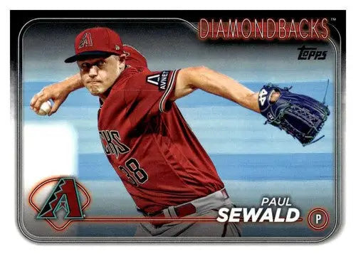 Original gloss Paul Sewald baseball card from 2024 Topps #271 Simply Sandoval NM-MT
