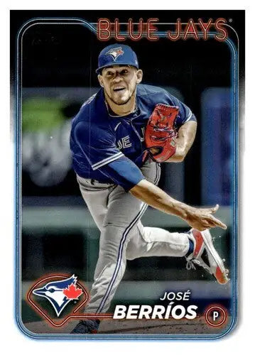 Jose Berrios Blue Jays baseball card with original gloss from 2024 Topps #272