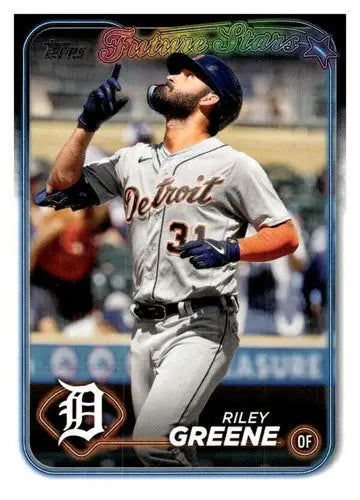 Original gloss Riley Greene baseball card from 2024 Topps Future Stars collection