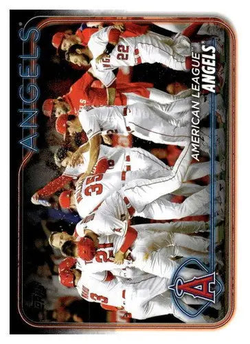 Original gloss Los Angeles Angels baseball card from 2024 Topps #279 Los Angeles team