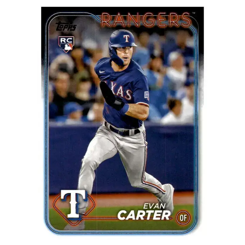 2024 Topps #280 Evan Carter NM-MT RC Rookie Texas Rangers Baseball Card - Baseball Card Single