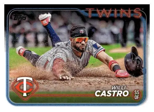 2024 Topps Willi Castro baseball card with original gloss, NM-MT Twins ID 71201