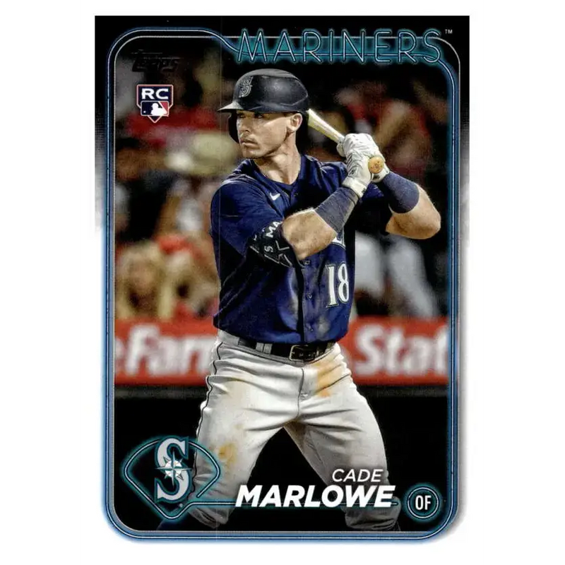 2024 Topps #286 Cade Marlowe NM-MT RC Rookie Seattle Mariners Baseball Card - Baseball Card Single