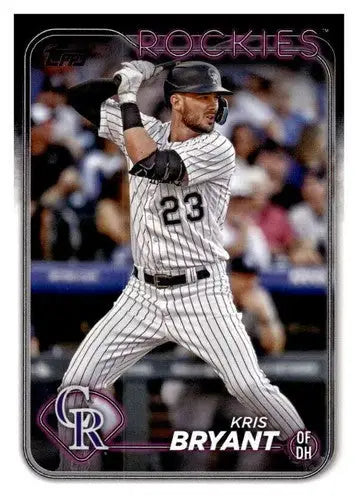 Kris Bryant baseball card 2024 Topps #29 with original gloss featuring Rockies ID 68238
