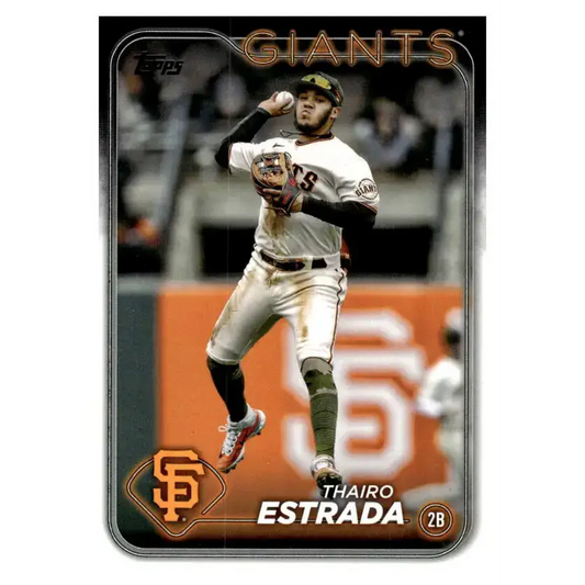 2024 Topps #290 Thairo Estrada NM-MT San Francisco Giants Baseball Card - Baseball Card Single