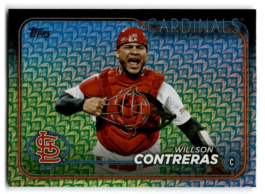 2024 Topps #296 Willson Contreras Holiday (Series One) - Baseball Card Single