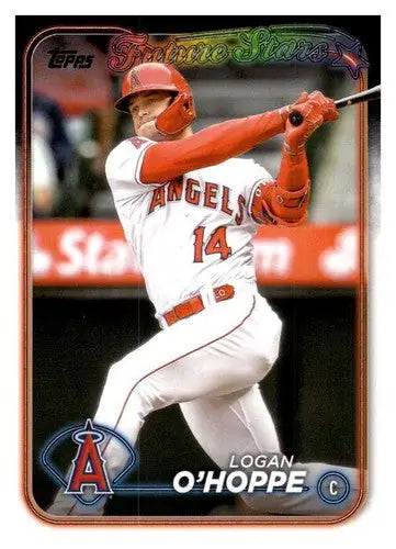 2024 Topps Logan O’Hoppe future stars baseball card with original gloss NM-MT Angels