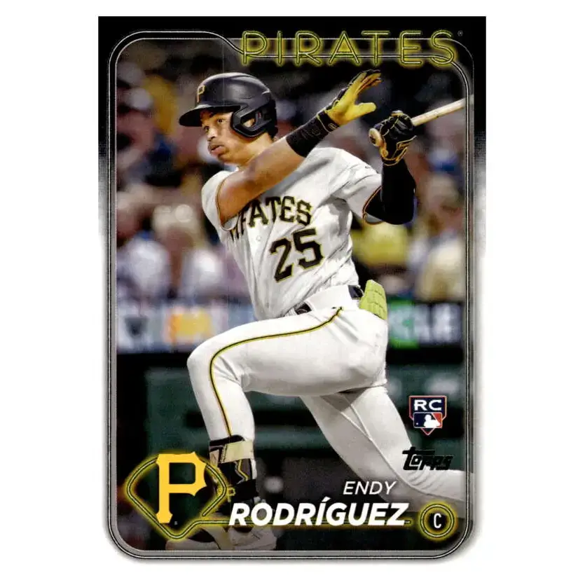 2024 Topps #3 Endy Rodriguez NM-MT RC Rookie Pittsburgh Pirates Baseball Card - Baseball Card Single