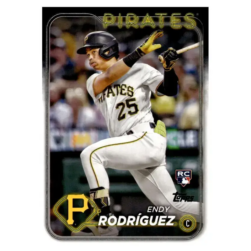 2024 Topps #3 Endy Rodriguez NM-MT RC Rookie Pittsburgh Pirates Baseball Card - Baseball Card Single