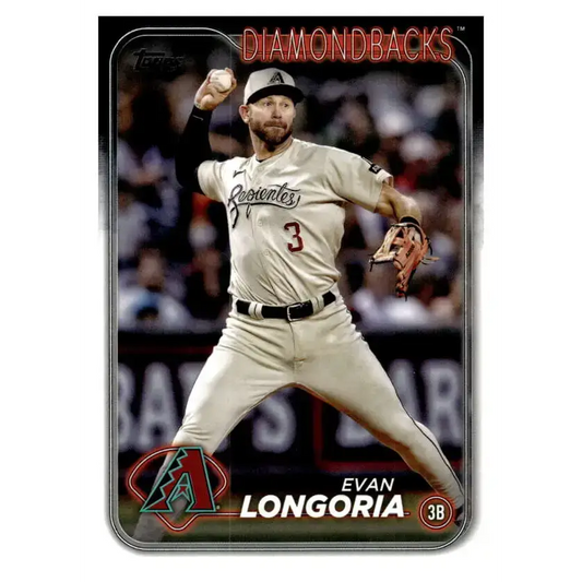 2024 Topps #304 Evan Longoria NM-MT Arizona Diamondbacks Baseball Card - Baseball Card Single
