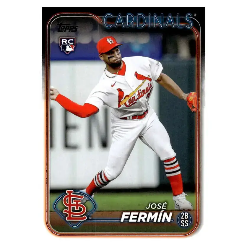 2024 Topps #305 Jose Fermin NM-MT RC Rookie St. Louis Cardinals Baseball Card - Baseball Card Single