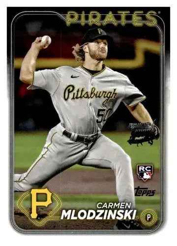 2024 Topps #31 Carmen Mlodzinski NM-MT RC Rookie Pirates ID:71108 - Baseball Card Single