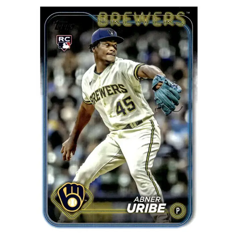 2024 Topps #310 Abner Uribe NM-MT RC Rookie Milwaukee Brewers Baseball Card - Baseball Card Single