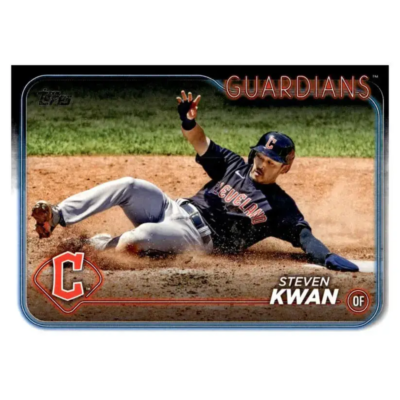 2024 Topps #312 Steven Kwan NM-MT Cleveland Guardians Baseball Card - Baseball Card Single