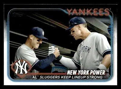 2024 Topps #315 New York Power: AL Sluggers Keep Lineup Strong - Baseball Card Single