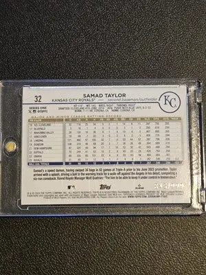 2024 Topps #32 Samad Taylor Blue Holofoil #/999 - Baseball Card Single
