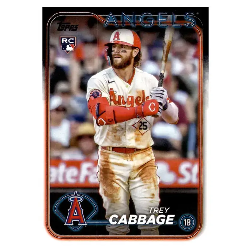 2024 Topps #321 Trey Cabbage NM-MT RC Rookie Los Angeles Angels Baseball Card - Baseball Card Single