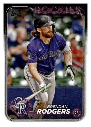 Brendan Rodgers baseball card 2024 Topps #322 with original gloss NM-MT Rockies