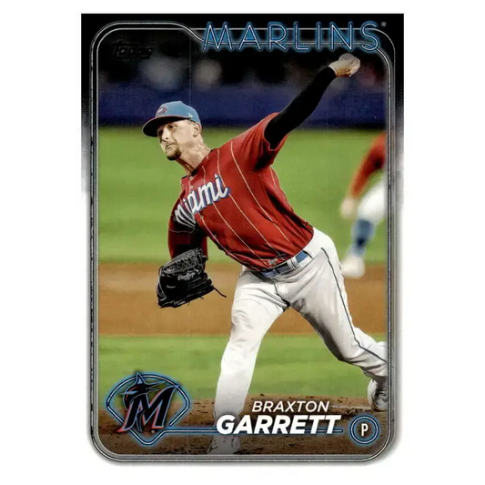 2024 Topps #323 Braxton Garrett NM-MT Miami Marlins Baseball Card - Baseball Card Single