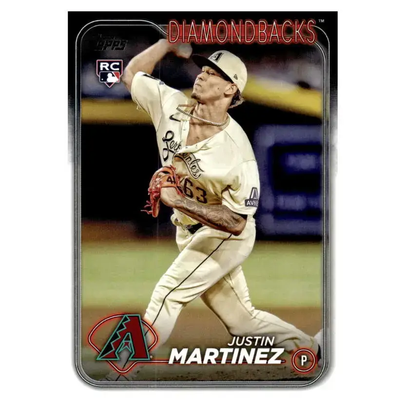 2024 Topps #325 Justin Martinez NM-MT RC Rookie Arizona Diamondbacks Baseball Card - Baseball Card Single