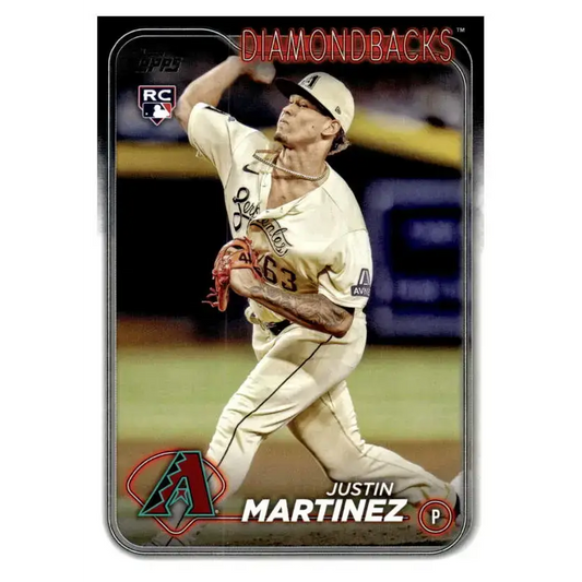 2024 Topps #325 Justin Martinez NM-MT RC Rookie Arizona Diamondbacks Baseball Card - Baseball Card Single