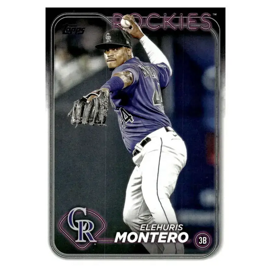 2024 Topps #341 Elehuris Montero NM-MT Colorado Rockies Baseball Card - Baseball Card Single