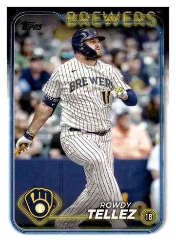 2024 Topps #343 Rowdy Tellez NM-MT Brewers ID:68422 - Baseball Card Single