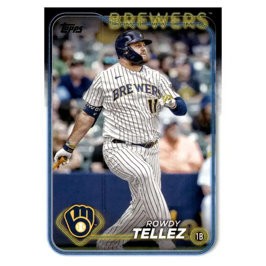 2024 Topps #343 Rowdy Tellez NM-MT Milwaukee Brewers Baseball Card - Baseball Card Single