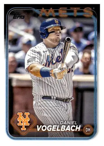 Daniel Vogelbach baseball card with original gloss, 2024 Topps #345 NM-MT Mets