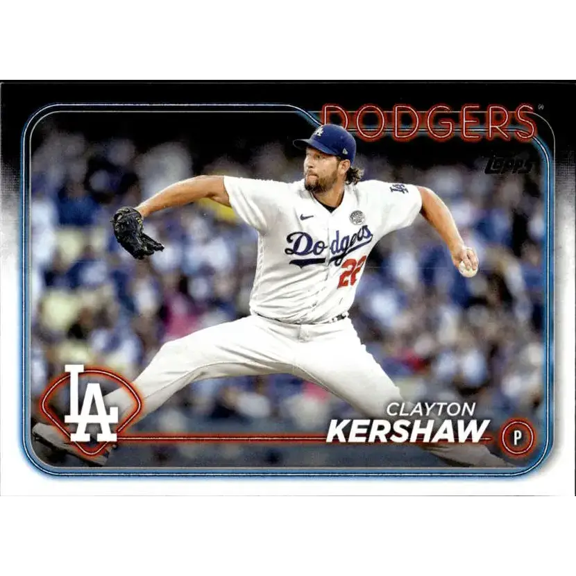 2024 Topps #351 Clayton Kershaw NM-MT Los Angeles Dodgers Baseball Card - Baseball Card Single