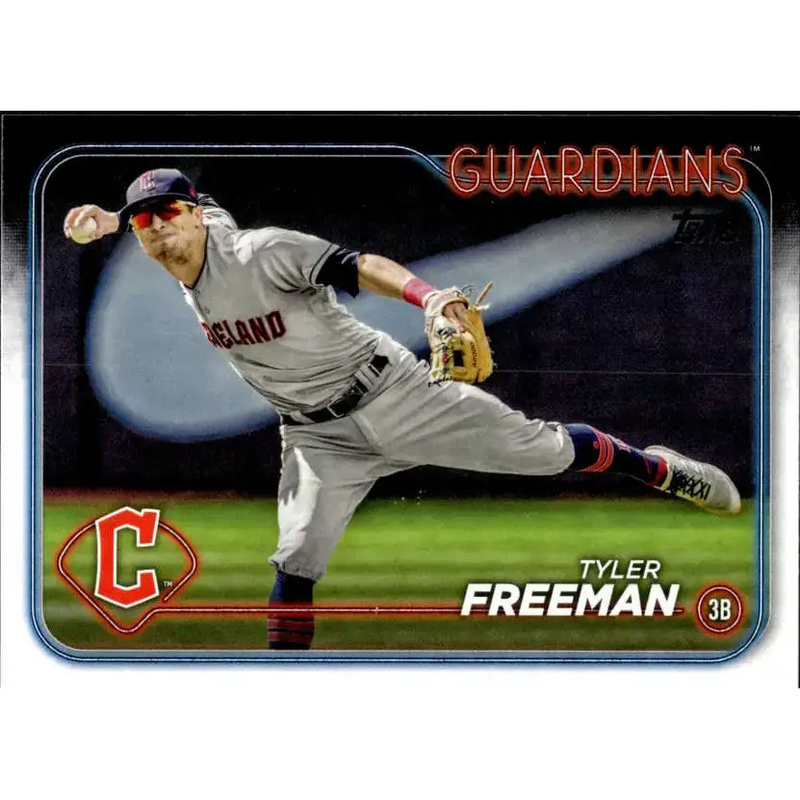 2024 Topps #353 Tyler Freeman NM-MT Cleveland Guardians Baseball Card - Baseball Card Single