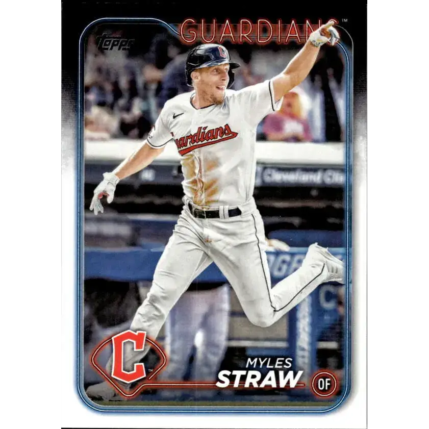2024 Topps #361 Myles Straw NM-MT Cleveland Guardians Baseball Card - Baseball Card Single