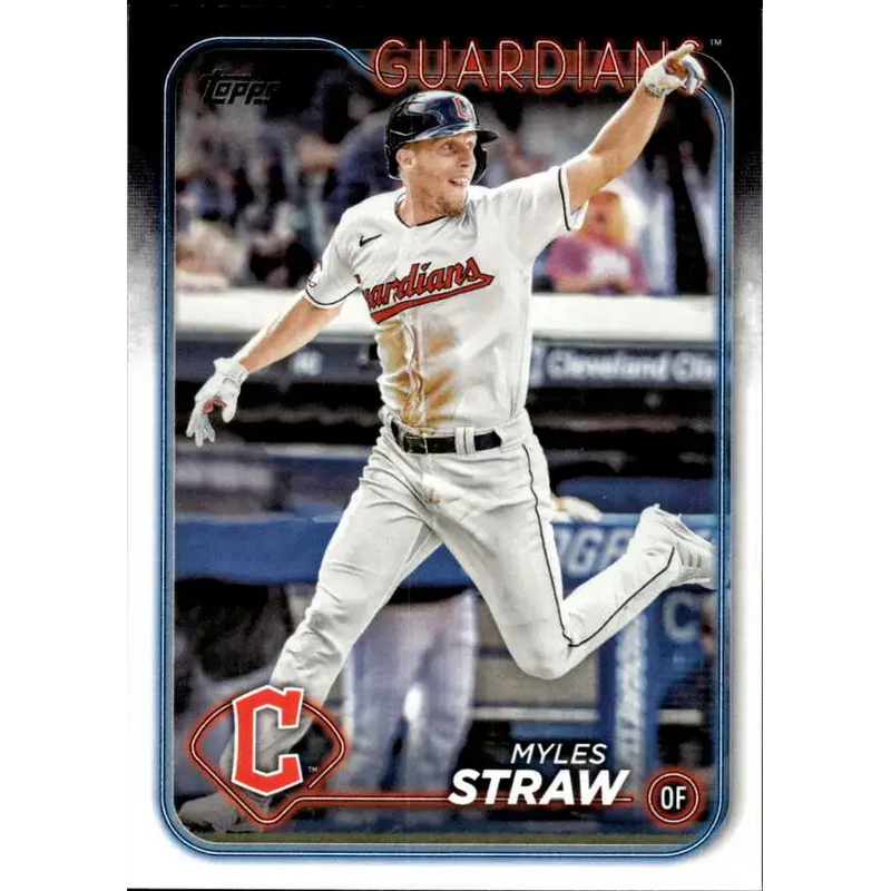 2024 Topps #361 Myles Straw NM-MT Cleveland Guardians Baseball Card - Baseball Card Single