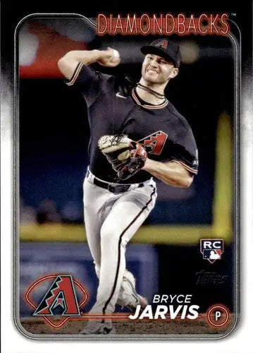 Original gloss Bryce Jarvis rookie Diamondbacks baseball card from 2024 Topps #363
