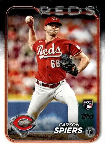 2024 Topps #365 Carson Spiers NM-MT RC Rookie Reds ID:70927 - Baseball Card Single
