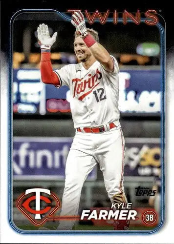 2024 Topps Kyle Farmer baseball card with original gloss NM-MT Twins ID 75015