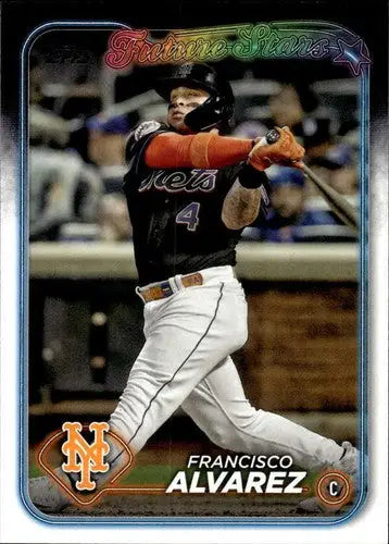 2024 Topps #383 Francisco Alvarez NM-MT Mets ID:70933 - Baseball Card Single