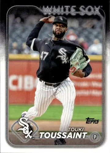 Original gloss Touki Toussaint baseball card from 2024 Topps White Sox series