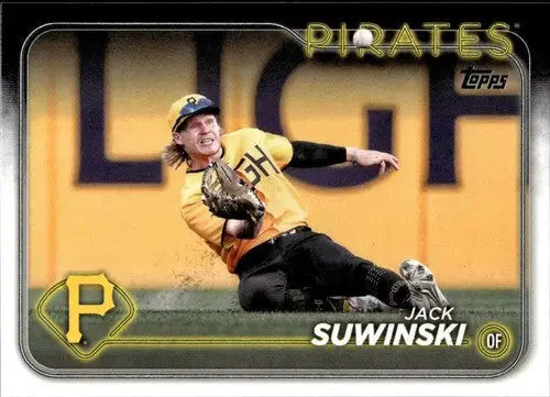 2024 Topps Jack Suwinski baseball card with original gloss, NM-MT Pirates ID 71322