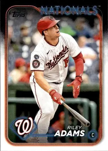 2024 Topps #395 Riley Adams NM-MT Nationals ID:75022 - Baseball Card Single