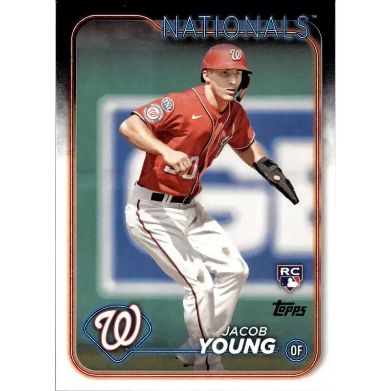 2024 Topps #397 Jacob Young NM-MT RC Rookie Washington Nationals Baseball Card - Baseball Card Single