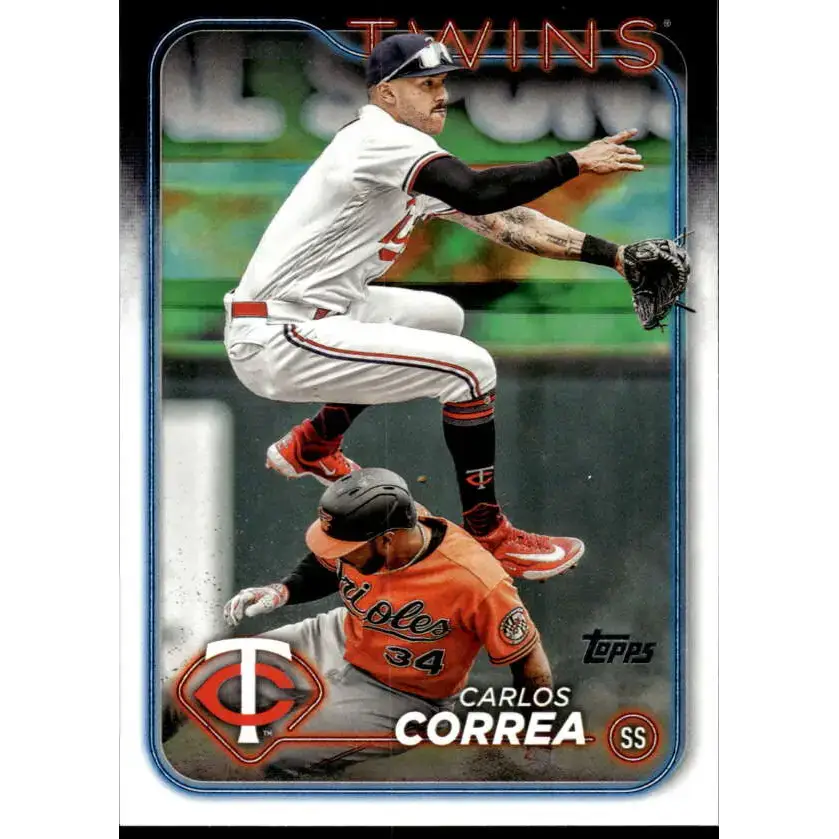 2024 Topps #400 Carlos Correa NM-MT Minnesota Twins Baseball Card - Baseball Card Single