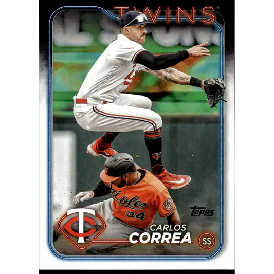 2024 Topps #400 Carlos Correa NM-MT Minnesota Twins Baseball Card - Baseball Card Single