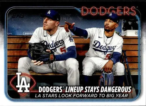 2024 Topps #401 Dodgers’ Lineup Stays Dangerous NM-MT Dodgers ID:70941 - Baseball Card Single