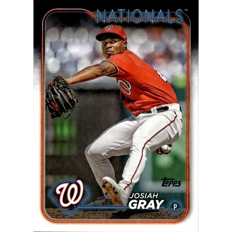 2024 Topps #402 Josiah Gray NM-MT Washington Nationals Baseball Card - Baseball Card Single