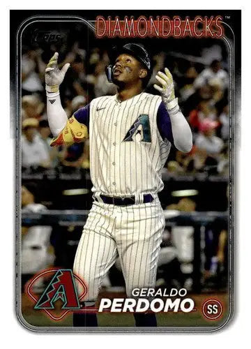 Geraldo Perdomo baseball card 2024 Topps #41 with original gloss, NM-MT Diamondbacks