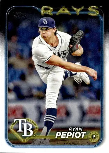 2024 Topps #411 Ryan Pepiot NM-MT Rays ID:73971 - Baseball Card Single