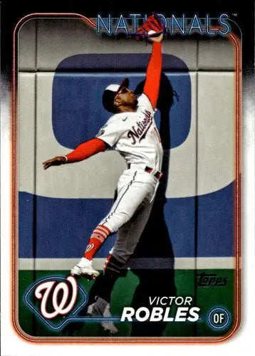 Baseball card of Victor Robles with original gloss from 2024 Topps NM-MT